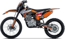 TITAN 300cc pomarańczowy motocykl ze silnikiem spalinowym