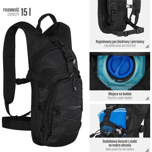 NC1732 BLACK BACKPACK NILS CAMP