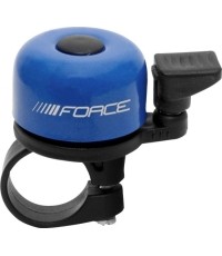 Dzwonek rowerowy FORCE Mini 22,2mm (metal/plastik, niebieski)