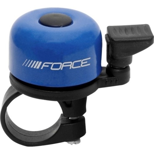 Dzwonek rowerowy FORCE Mini 22,2mm (metal/plastik, niebieski)
