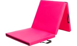 Materac gimnastyczny składany HMS Premium MGS02, 1800x600mm, Różowy