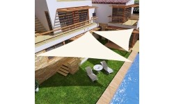 Żagiel przeciwsłoneczny daszek wodoodporny 4x4x4m ModernHome - beżowy