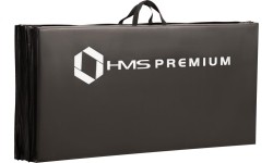 Składany materac gimnastyczny HMS Premium MGS01, Czarny, 2400x1200 mm