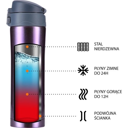 NCB10 KUBEK TERMICZNY FIOLETOWY NILS
