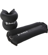 Obciążniki na kostki HMS OB06, Czarne, 2 x 3 kg