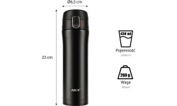 NCB10 CZARNY KUBEK TERMICZNY NILS