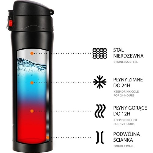 NCB10 CZARNY KUBEK TERMICZNY NILS