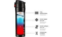 NCB10 CZARNY KUBEK TERMICZNY NILS