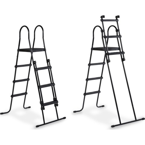 Basen EXIT Black Leather ø360x122cm z pompą i filtrem - czarny