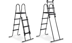 Basen EXIT Black Leather ø360x122cm z pompą i filtrem - czarny