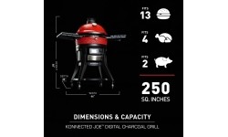Kamado Joe - węglowy grill zewnętrzny Konnected