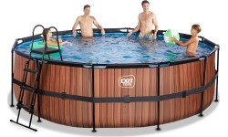 Basen EXIT Wood ø450 x 122 cm z pompą i filtrem piaskowym