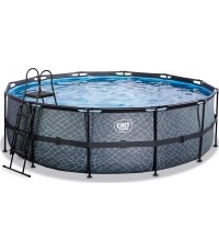 Basen EXIT Kamienny ø450 x 122 cm z pompą i filtrem piaskowym