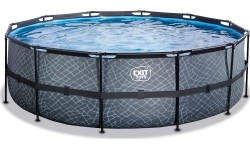 Basen EXIT Kamienny ø450 x 122 cm z pompą i filtrem piaskowym