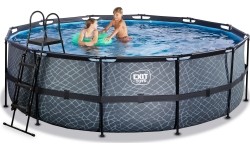 Basen EXIT Kamienny ø450 x 122 cm z pompą i filtrem piaskowym