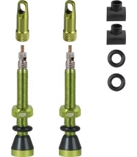 Zestaw wentyli FORCE do opon bezdętkowych FV 44mm (zielone)