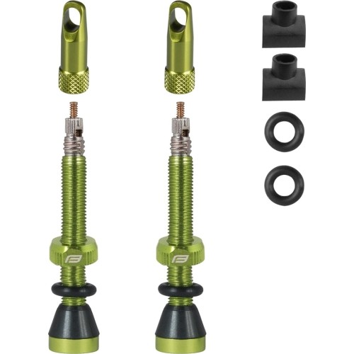 Zestaw wentyli FORCE do opon bezdętkowych FV 44mm (zielone)