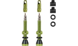 Zestaw wentyli FORCE do opon bezdętkowych FV 44mm (zielone)