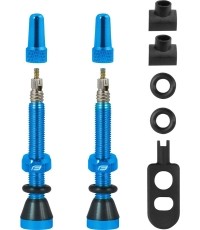 Zestaw zaworów FORCE do opon bezdętkowych FV 44mm (niebieski)