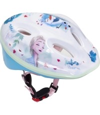 Kask FROZEN, 52-56 cm, (biały/niebieski)