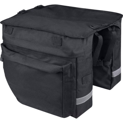 Torba rowerowa na bagażnik Force NOEM BUD, 2x18l (czarna)