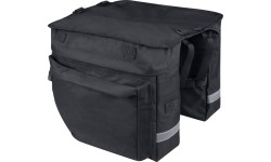 Torba rowerowa na bagażnik Force NOEM BUD, 2x18l (czarna)