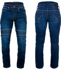 Męskie jeansy motocyklowe BOS Micas - Acid Black