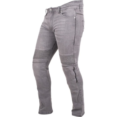 Męskie jeansy motocyklowe BOS Micas - Acid Black