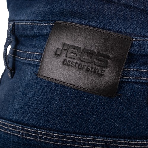 Męskie jeansy motocyklowe BOS Micas - Acid Black