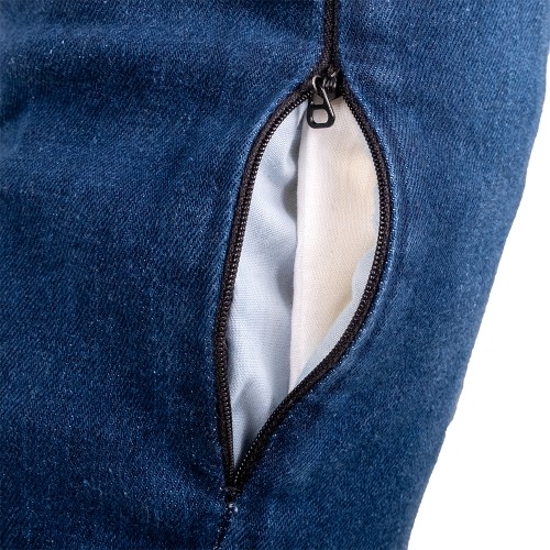 Męskie jeansy motocyklowe BOS Micas - Acid Black