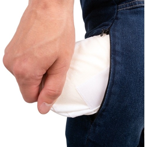 Męskie jeansy motocyklowe BOS Micas - Acid Black