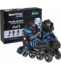 Roller skates - skates, Set 4in1 34-38 Blue