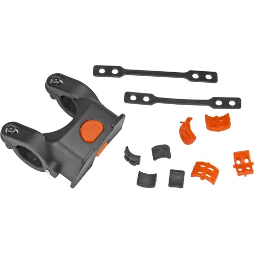 Metalowa torba na kierownicę roweru, z szybkozamykaczem, 34x25x26cm (biała)