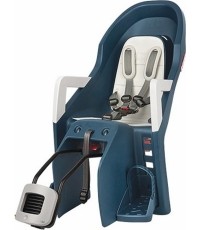 Fotelik rowerowy Polisport Guppy Maxi + RS, na ramie, z funkcją spania (niebieski)