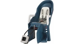 Fotelik rowerowy Polisport Guppy Maxi + RS, na ramie, z funkcją spania (niebieski)