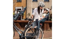 Fotelik rowerowy Polisport Guppy Maxi + RS, na ramie, z funkcją spania (niebieski)