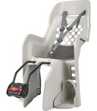 Polisport Joy FF // Fotelik rowerowy 26-29" na ramie (beżowy)