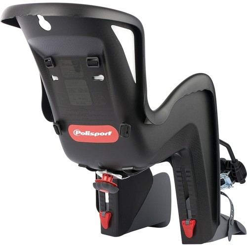 Polisport Bilby Maxi+FF // Fotelik rowerowy 26-29" na ramie (czarny)