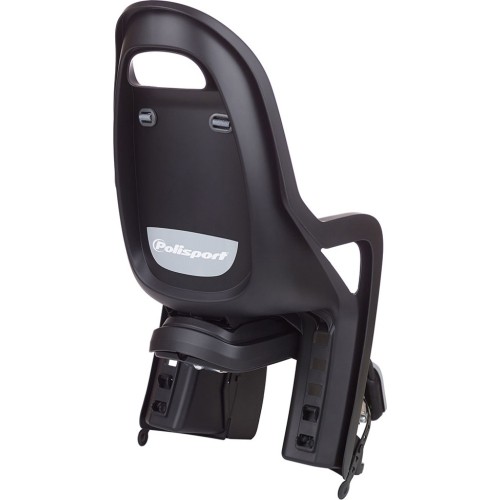 Fotelik rowerowy Polisport Groovy RS+ na ramę, z funkcją snu 22kg (czarny)