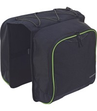 Dviračio krepšys ant bagažinės dvigubas Prophete 0602 // 2 x 20L (juodas)