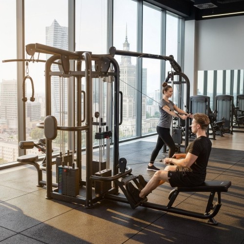 5-STATION MULTI GYM – COMMERCIAL FUNCTIONAL TRAINER CABLE MACHINE HMS ARGOS