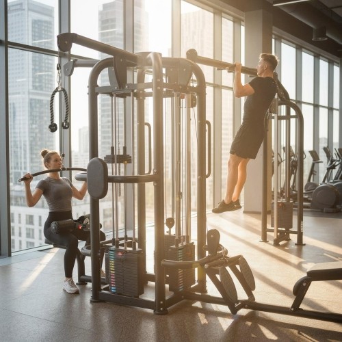 5-STATION MULTI GYM – COMMERCIAL FUNCTIONAL TRAINER CABLE MACHINE HMS ARGOS