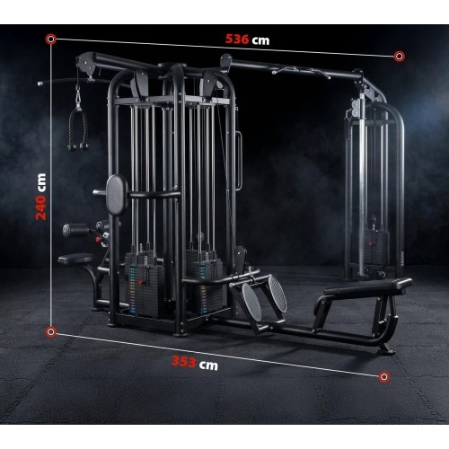 5-STATION MULTI GYM – COMMERCIAL FUNCTIONAL TRAINER CABLE MACHINE HMS ARGOS