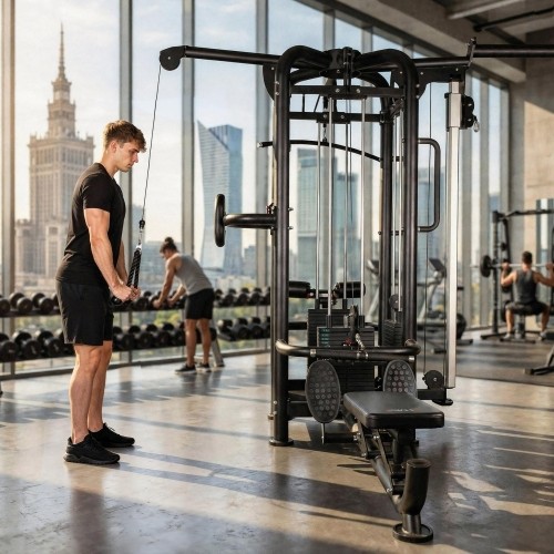 5-STATION MULTI GYM – COMMERCIAL FUNCTIONAL TRAINER CABLE MACHINE HMS ARGOS