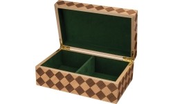 Philos Chess Piece Box Checkered 95 mm