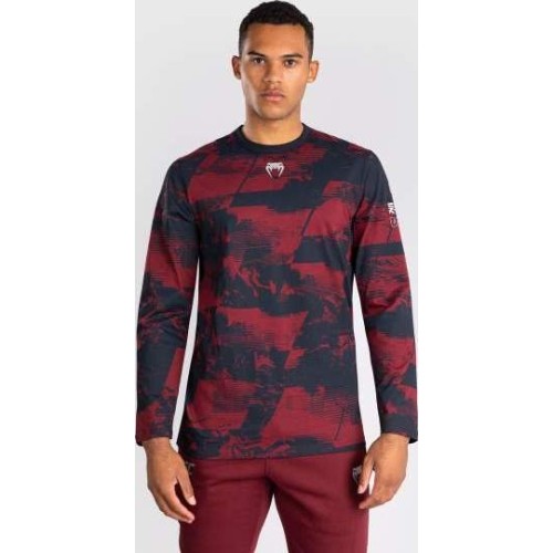 Men's UFC Zenith by Venum Burgundy Authentic Fight Week Long Sleeve T-Shirt