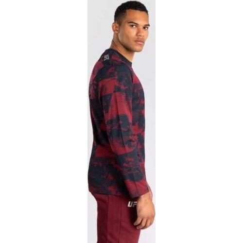 Men's UFC Zenith by Venum Burgundy Authentic Fight Week Long Sleeve T-Shirt