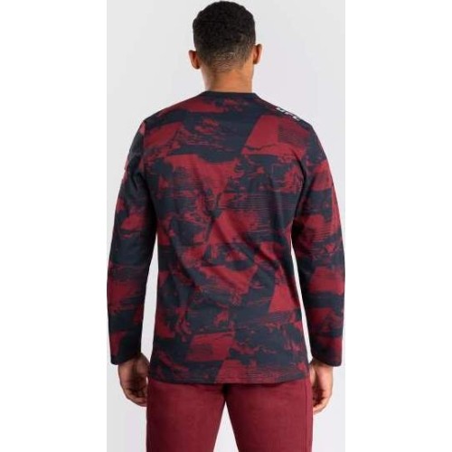 Men's UFC Zenith by Venum Burgundy Authentic Fight Week Long Sleeve T-Shirt