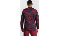 Men's UFC Zenith by Venum Burgundy Authentic Fight Week Long Sleeve T-Shirt