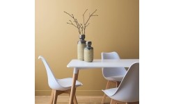 Zestaw 4 krzeseł do salonu jadalni z poduszką Białe ModernHome